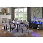 Dining Set Solid High Quality Glass Wood Dining Table Set Wooden Solid