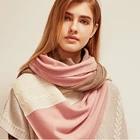 Factory Wholesale Fashionable Women Men Cashmere Knitted Scarf Shawl