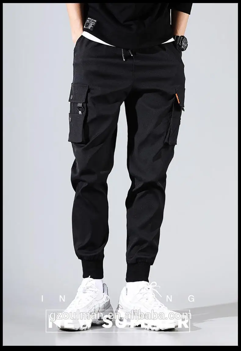 2020 Autumn Cargo Pants Multiple Pockets Trousers Men Hip Hop Harem Pants Sports Trouser Casual Jogger Sweatpants