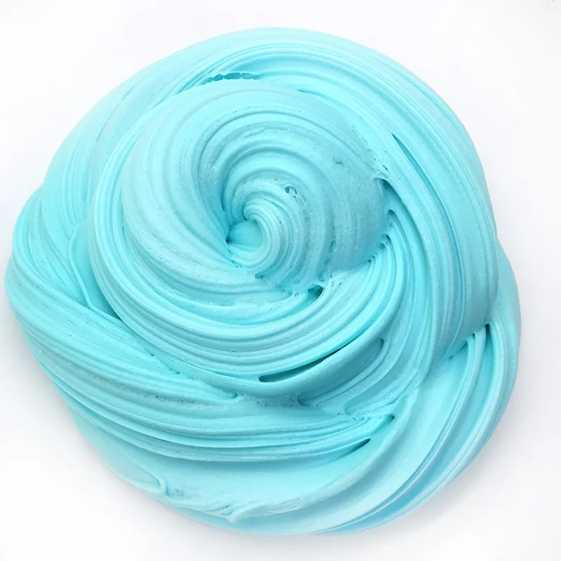 Strong Stretch Fluffy Slime Colorful Opp Bag Children Fluffy Mud Slime Toys