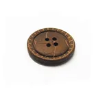 Custom Round Wood Shirt Buttons Wood Snap Buttons Wood Button For Garment