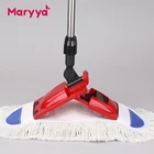 Floor Cleaning Mop Factory Price Maryya Double-duty Floor Cleaning Flat Mop With 2 Different Types Of Cleaning Clothes