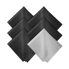 Custom Logo Print Microfiber Cleaning Glasses Cloth, Black Gray White Microfibre Cleaning Sunglasses Cloth Without Logo