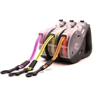 Personalized Pet Lead Small Dog Leash Retractable Black Made Of Reflective TPU Coated Nylon Webbing