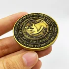 Poker Chips 40mm Custom Golf High Quality Gold Metal Poker Chips With Removable Metal Marker