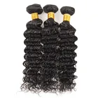 Factory Price Short Deep Wave Remy Brazilian Human Hair Extensions For Black Women