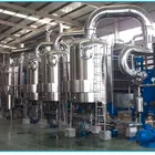 Salt water handing multi effect falling film vacuum evaporator