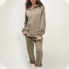 Sweatshirts Female Clothing 2021 OEM Sweatshirts Women Hoodie And Jogger Set 2 Piece Set Women