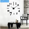 Mirror Large Arabic Numerals 3d Diy Acrylic Giant Home Decor extra large wall clock
