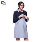 OEM 2 in 1 Cotton Flexible Breasted Maternity Clothing Dresses Nursing Clothes