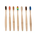 Wholesale hotel soft hair bamboo charcoal toothbrush for adult