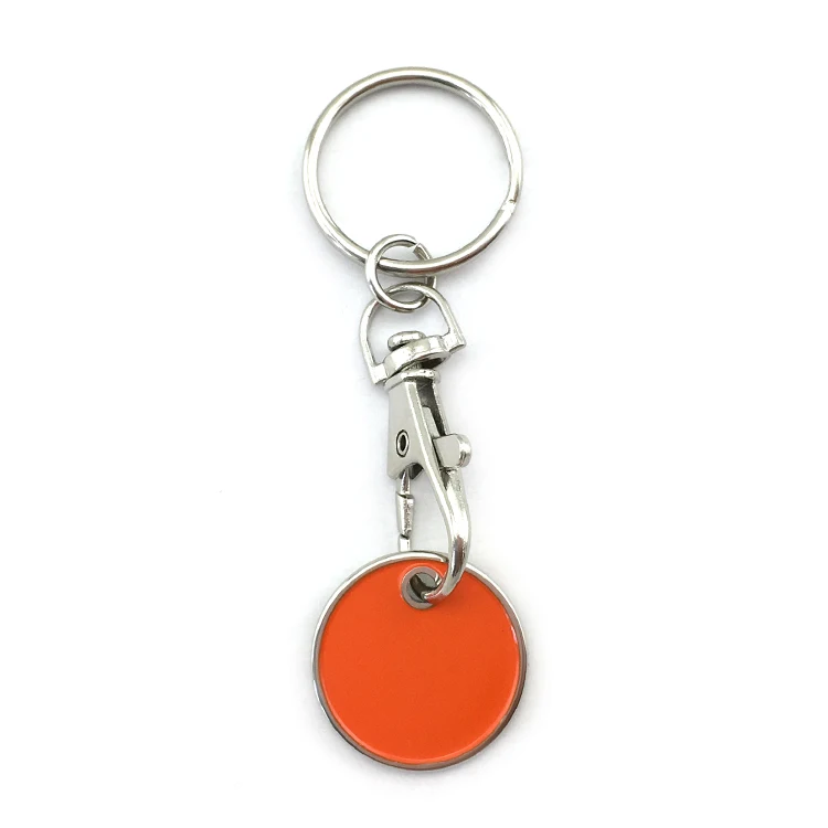 custom shaped shopping cart keyring custom metal keychain