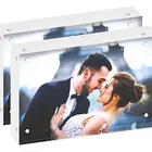 4x6 transparent acrylic photo frame magnetic frame