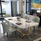 Dinning Table Italian Style Luxury Home Furniture 8 Seater Marble Top Round Corner Antique Dinning Table