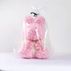 Beautiful luxurious gift idea handcrafted 35cm Rabbit PE foam rose Rabbit for Valentine's Day gift