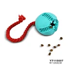 Food Dog Toy Petstar Interactive Fun Toss Fetch Durable Rope Rubber Chew Leakage Food Pet Dog Treat Toy