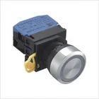 Flat Head Button LED Plastic Push Button Switch