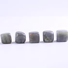 Labradorite Hot Sale Custom Natural Healing Stones Cube Labradorite Crystal Tumbled Stones
