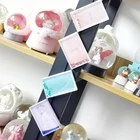 Factory Gift custom design 2X3 glitter Refrigerator baby small magnet photo frame glitter fotolijst instax