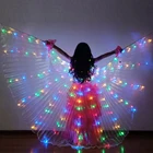 Children Butterfly Wings Kid Belly Dance Isis Led Wings Cloak for Performance Dancing Accessories