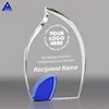 Promotional Product Custom Engraving Crystal Flame Trophy For Cooperation Award