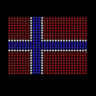 New in stock custom designs Norway national flag rhinestone heat iron transfer