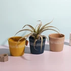 Small Pots Plants Garden Plant Pot Popular Item High Quality Small Home Decorating Concrete Garden Pots For Green Plants
