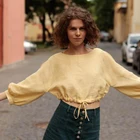 Design Blouse 2020 New Design Manufacturer Women Linen Clothing Oversized Linen Shirt Loose Linen Top Blouse