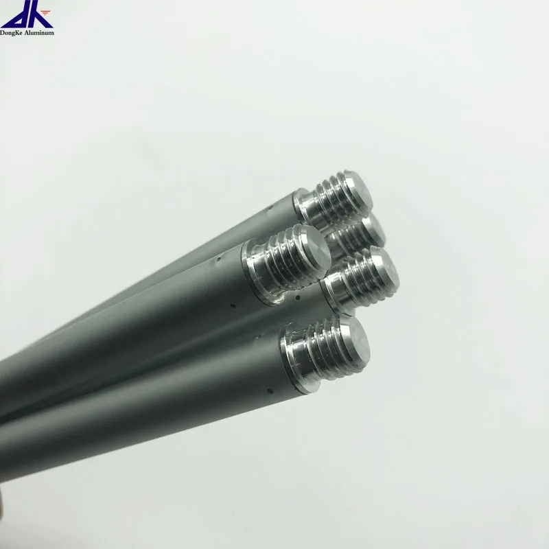5 sections Strong Aluminum telescopic pole with Twist Lock Flexible Aluminum Telescope Tubes Box With Elbow