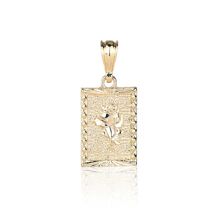 High-quality 14K gold picture frame rose pendant retro style miss pendant, 14 k gold
High-quality 14K gold picture frame rose pendant retro style miss pendant, 14 k gold