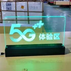 5G sign light display cell phone store advertising clear acrylic table stand