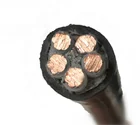 Flexible Low Voltage Rohs PVC Sheath Copper 5x6mm2 5x4mm2 Power Cord Cable