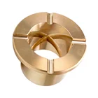 Widely Used Copper Alloy Shaft Sleeve Flanged Bronze Bushing with oil grooves