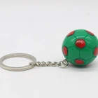 wholesale amsterdam fashion cheap football tennis cricket soccer keyrings round balls key ring for car