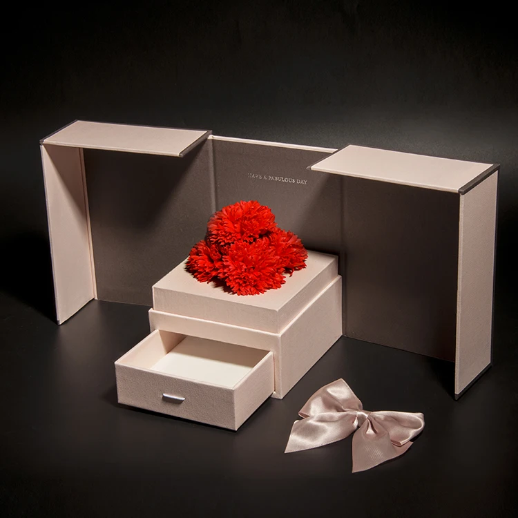 wholesale valentines day christmas preserved rose ring box