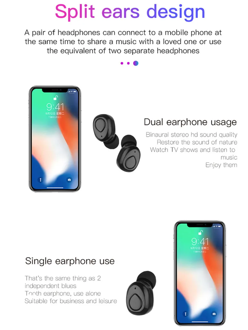 best earbuds Xi8S true blue-tooth tws 5.0 earphones wireless mini earphones headphones headsets - ANKUX.COM