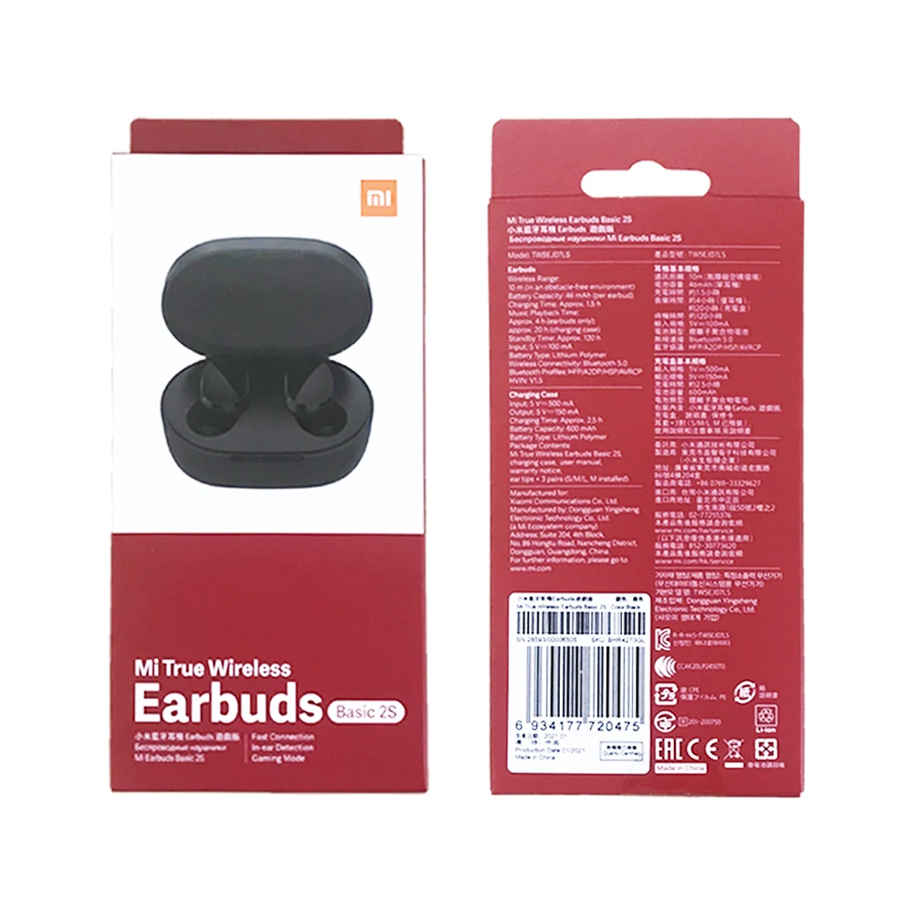 

New Xiaomi Redmi Airdots 2s Mi True Wireless Earbuds Basic 2s TWS Earphone Gaming Mode For All Mobiles in Stock