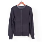 New Design Silk Cashmere Women's Long-Sleeved Round Neck Sweater