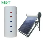 Horizontal solar water heater internal prefill tank steel pressure tanks