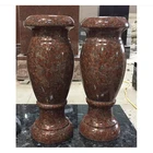 Red Granite Headstone Red Granite Headstone Flower Pot with Bottom Price
