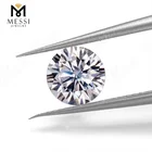 Messi Jewelry fake diamond gems 8mm moissanite loose gemstones 2 carat VVS synthetic diamond