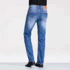 2020 european brands straight washed brand men blue fashion trouser high quality jeans