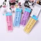 Portable Salon Styling Hairdressing professional anti-static handle plastic hair brush 8pcs comb set for Barber