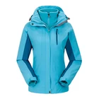 Outdoor Waterproof Breathable Windproof Polyester Sport Climbing OEM Man Woman Interchange Jacket