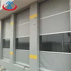 High speed roll up door 6*8 grey fast rapid door high speed door pvc fabric