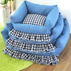 Soft square warm pet bed small animals dogs beds wholesale cotton pet bed