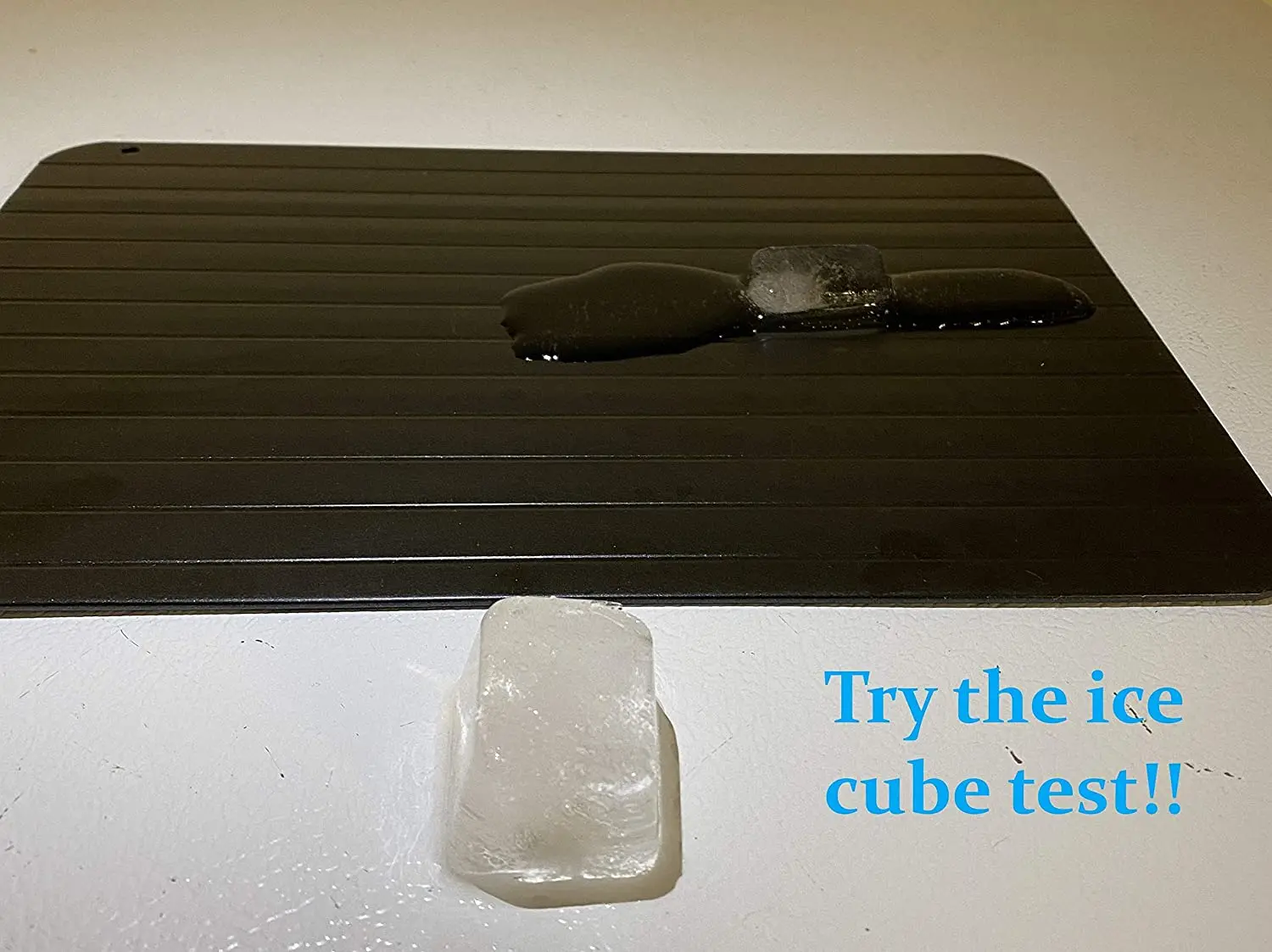 Large Quick Miracle Non Stick Fast Thaw Defrost Frozen Food Meat Defrosting Tray Pad