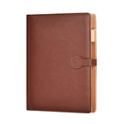 Spiritual Travel Diary A5 Refillable Ring Binder Leather Business Notebook