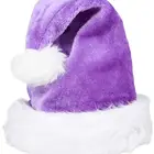 Holiday Purple Party Party Holiday Xmas Christmas Costume Party Hat Adult Purple Plush Santa Claus Hat