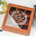Wood Wooden Box Wholesale Custom Wooden Box for Tea Candy